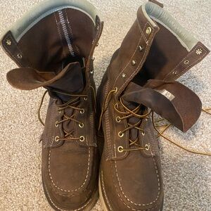 Thorogood Brown Leather Lace-Up Work Boots size 9 men’s